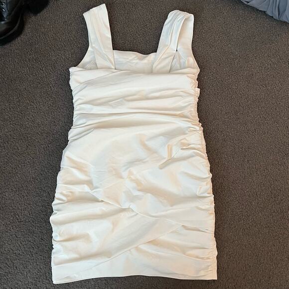 Cinq Á Sept Desiree Bandage Bridal Mini Dress In Ivory - Picture 10 of 14